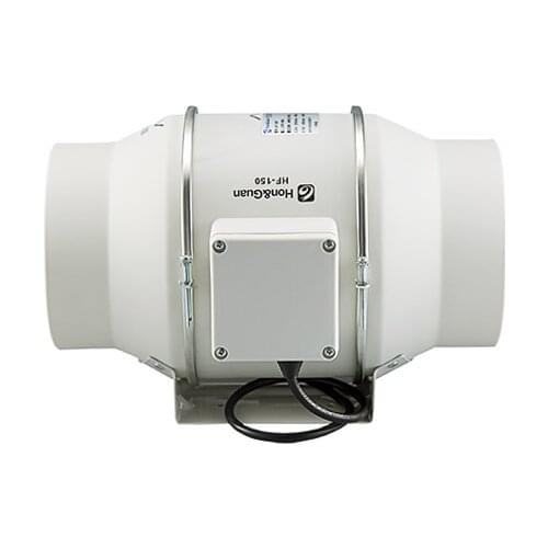 Inclined Flow Turbo-charged Pipe Fan 220V Circular Pipe Blower 6 Inch Strong Ventilation Exhaust Fan HF-150P