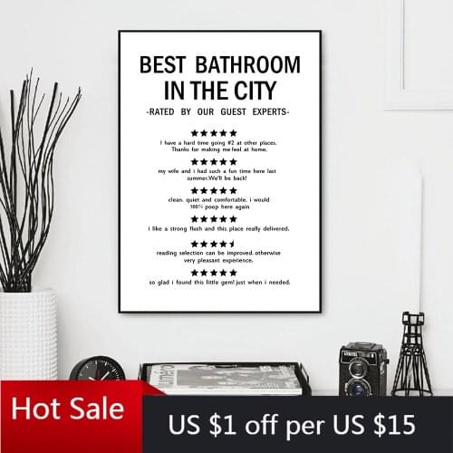 Funny Bathroom Poster Laundry Canvas Painting Bathroom Quotes Minimalist Prints Wall Art Picture Posters Aesthetic Room Decorati