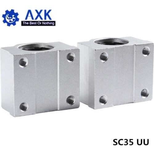 1pc SC35UU SCS35UU 35mm Linear Ball Bearing Block CNC Router with LM35UU Bush Pillow Block Linear Shaft for CNC 3D printer parts