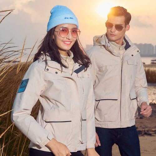 Autumn Winter Mens Stormsuit Outdoors Climbing Camping Travel 3 In 1 Detachable Down Liner Mountaineering Womens Jacket Tops