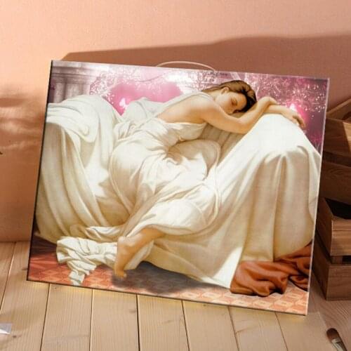 DIY 5D diamond painting pattern Rhinestones diamond embroidery,3D, The sleeping beauty photo cross stitch round mosaic picture