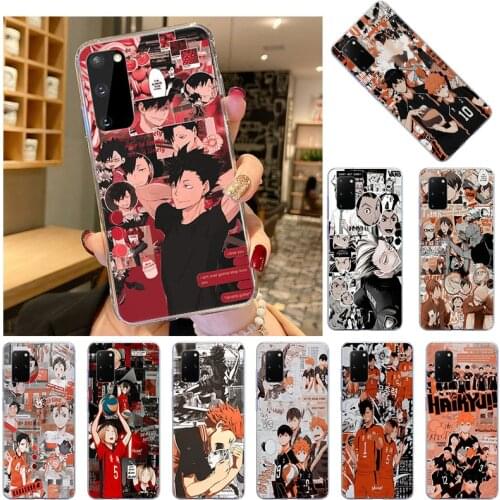 Anime Volleyball Haikyuu Comics Soft TPU Silicone Phone Case For Samsung S21 A22 A32 A52 A82 A72 A21 A12 A03S M51 M31 M21 Cover
