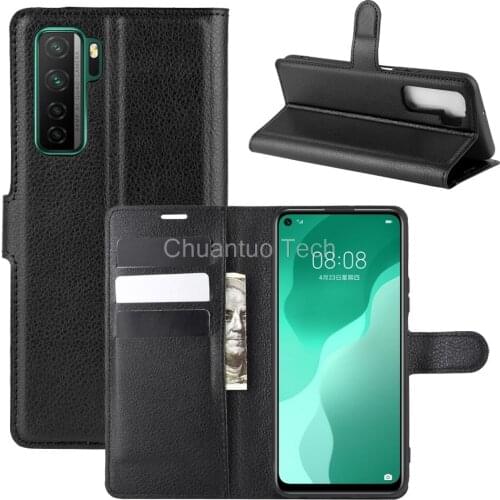 Book Style PU Leather Case Cover for Huawei Nova 7 SE Flip Wallet Phone Bags Cases with Stand for Huawei P40 lite 5G