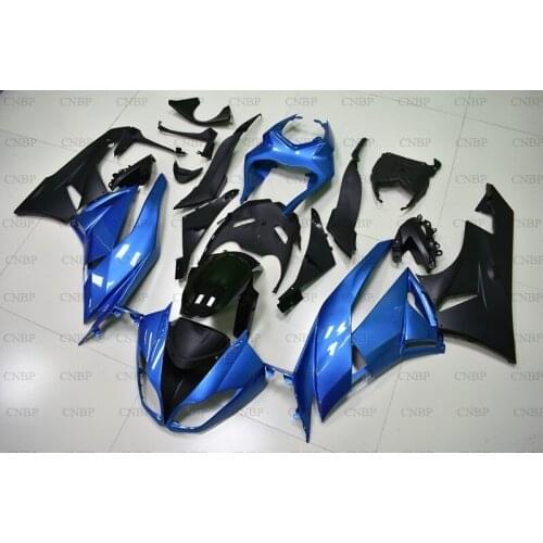 For Kawasaki Zx6r 2009 - 2012 Fairings Ninja Zx-6r 2010 Bodywork Ninja Zx-6r 2010 Blue Black Bodywork