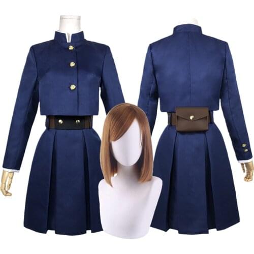 Anime Jujutsu Kaisen Yuji Itadori Nobara Kugisaki Megumi Fushiguro Ryomen Sukuna Kimono Uniform Cosplay Costume