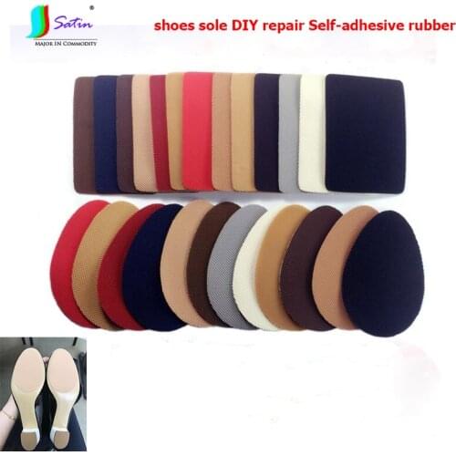 Doll Soles Self-adhesive Rubber,Women High Heels Noise Suppression Non-slip Material Rectangle/Oval Shoe Bottom Rubber S0371L