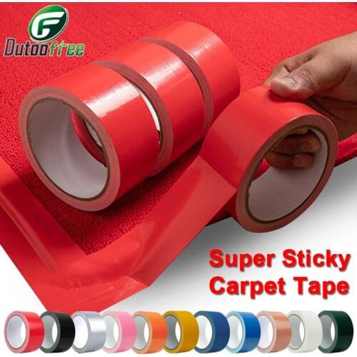 10M-50M Color Cloth Base Tape Carpet Floor Waterproof Tape High Viscosity Waterproof Duct Tape Multicolor Diy decoration