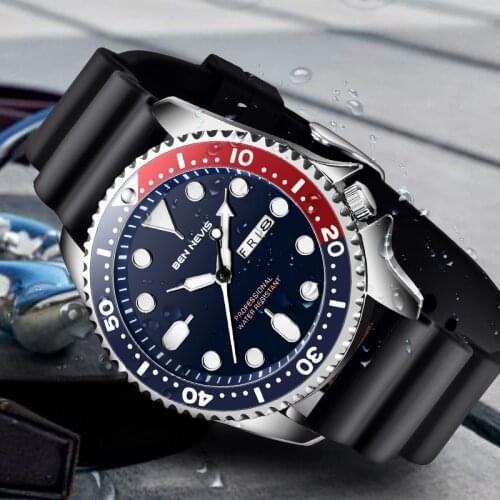 BEN NEVIS New Men Quartz Wristwatch Sports Waterproof Creative 2020 Male Watch Mens Rubber Calendar Fashion Relogio Masculino