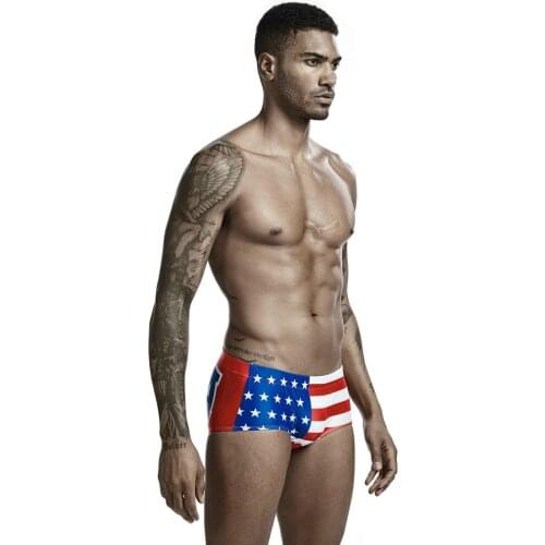2021 Hot Men Swim Trunk National Flag Printing Short USA Flag Printed Swimwear Summer Swimsuit For Man Board Beaching Shorts 2XL