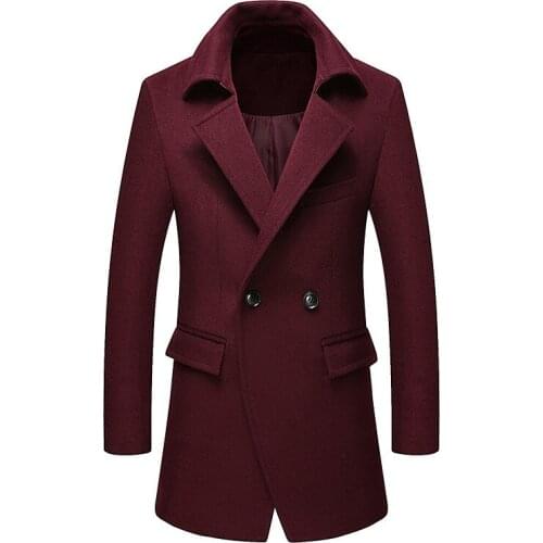 New Hot autumn and winter mens jacket coat Business wool jacket overcoat Windbreaker Slim free shipping Woollen overcoat
