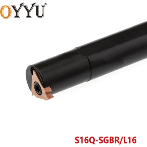 OYYU S16Q-SGBR16 S16Q-SGBL16 Internal Turning Tools Holder SGBR SGBL 16mm Lathe Cutter Carbide Inserts Cutting Shank