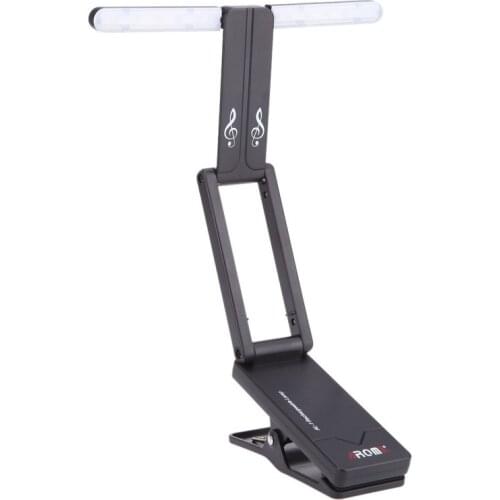 Aroma AL-1 Clip-on Rechargeable Music Stand Lamp for Guitar Piano LED Stage Light Universal Compact Portable USB Charge
