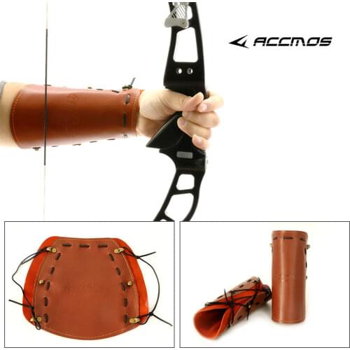 Cowhide archery Arm Guard Protection Genuine Leather Adjustable Arm protection Bow Accessory Protection Safe Strap Armband