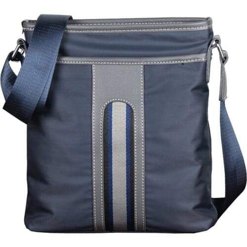 Luxury Brand Men Business Messenger Bag For Man Oxford Casual Small Shoulder Bag Male Blue Waterproof Nylon Stripe Crossbody Bag
