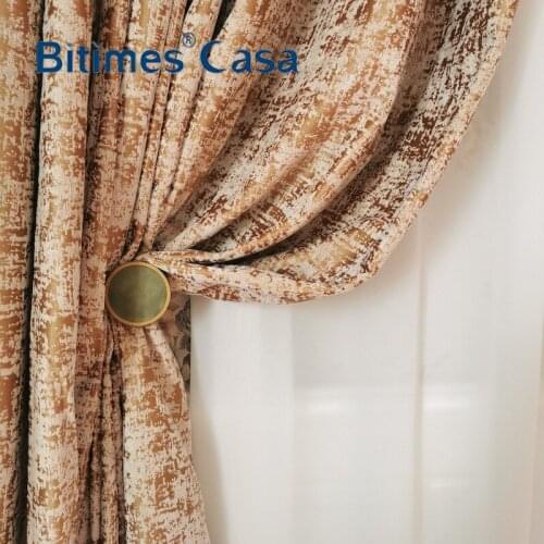 Mordern Jacquard Chenille Blackout Windows Curtain Drape Panel For Living Room Bedroom Interior Home Decoration Heavy Weight