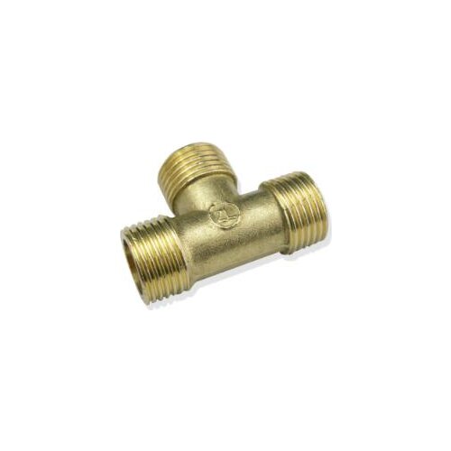 1/2" T shape 3 ways brass joint male or female screw