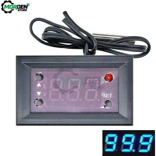 W1218 Mini Digital Intelligent Thermostat DC 12V 10A Adjustable Temperature Controller Regulator -50-110C Termostat Dropship