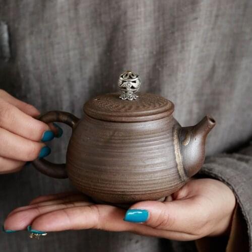 Japaness Handmade Ceramic Teapots Retro Home Decor Pottery Travel Tea Pot Japan Kettles Kung Fu Clay Pots Sets