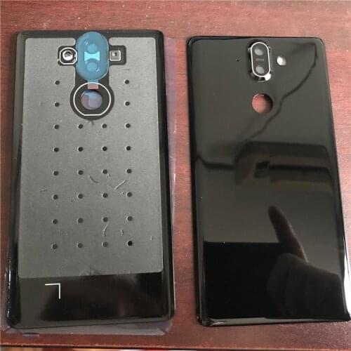 8Sirocco Rear Housing For Nokia 8 Sirocco NK Battery Cover Glass Back Door Phone Repair Replace Case + Logo Camera Lens