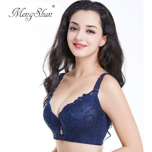 Underwear women Breast collection big size bra Sexy lace lingerie femme Adjustment type push up bra Big chest is small plus size