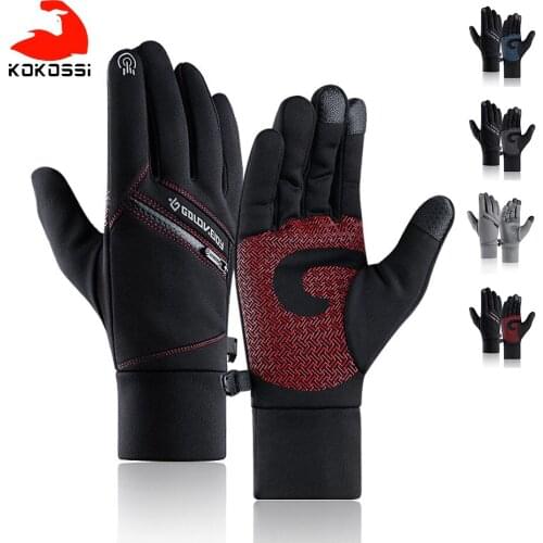KoKossi Unisex Winter Cycling Gloves Touch Screen Waterproof Motorcycle Bike Outdoor Skiing Windproof Comfortable Warm Mittens
