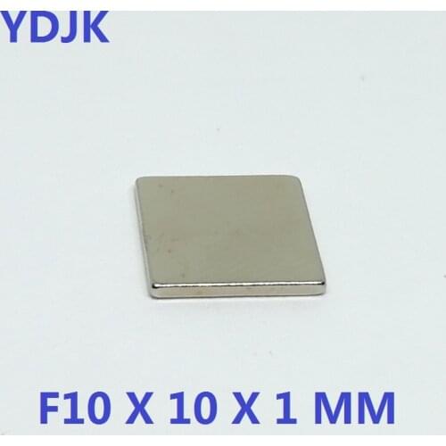 10 20 50pcs/lot N35 Rectangular magnet 10x10x1 NdFeB magnet 10*10*1 Neodymium magnets 10 x 10 x 1