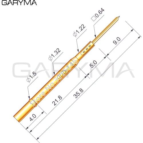100Pcs in a Pack RM75-3W Test Probe Pogo Pin Receptacle Length 35.8mm Tool