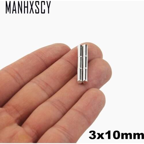 5000pcs Neodymium N35 Dia 3mm X 10mm Strong Magnets Tiny Disc NdFeB Rare Earth For Crafts Models Fridge Sticking magnet 3x10mm