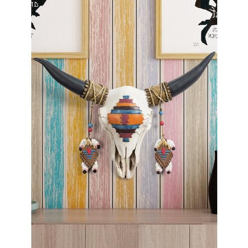Home Decoration Accessories,3D Bull Head,Statue,Sculpture,Wall Decor,Animal Figurine Miniature,Modern,Living Room,Decorative Art