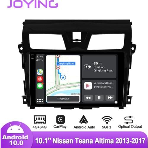 Joying 10.1" Android10 Car Radio for Nissan Teana Altima 2013-2017 DSP GPS Carplay Subwoofer 5GWiFi 4G SIM SPDIF Optical Output