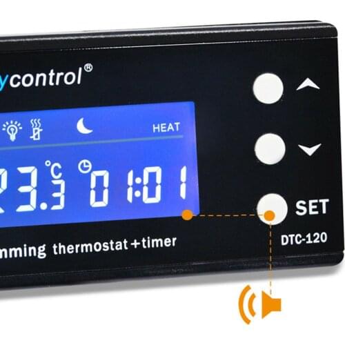 Digital Reptile Thermostat with Heating & Cooling Mode Reptile Snake Digital Thermostat Aquarium Temp Controller for Aquarium