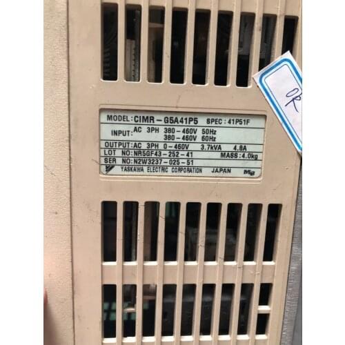 CIMR-G5A41P5 inverter Good appearance 90% new ,90 days warranty , in stock free shipping