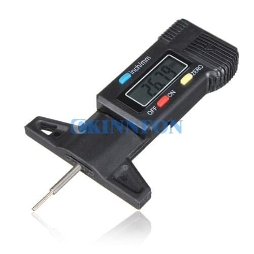 DHL 20PCS Tyre Tread Gauge - Digital Depth Gauge Caliper Tread Depth Gauge LCD (Color: Black)
