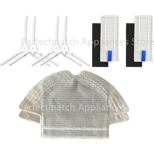 For 360 S6 Robot Vacuum Cleaner Spare Parts Side Brushes HEPA Filter Mop cloth for Vacuum Cleaner 360 S6 vacuum cleaner parts