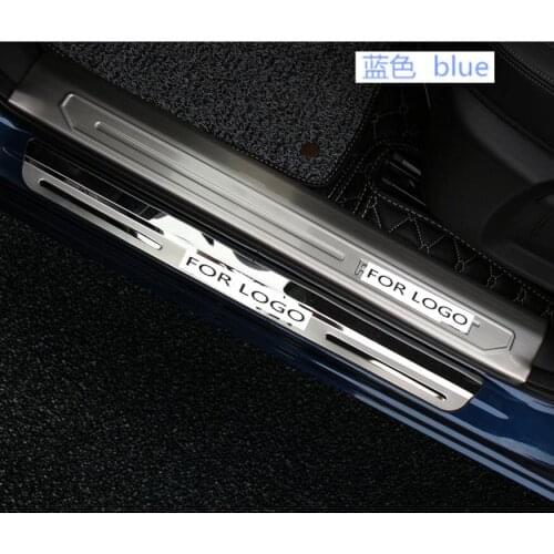 For Renault Kadjar 2015 2016 2017 Door Sill Scuff Plate Welcome Pedal Stainless Steel Car Styling Accessories (inside+ outside)