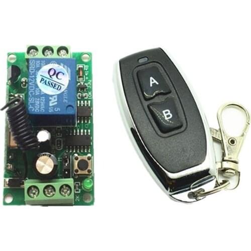 Entery Door Lock Remote Control System DC12V/24V 1CH Receiver&Transmitter 1 CH 1CH RF Wireless Remote Control