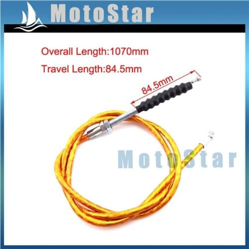 1070mm Gold Clutch Cable For Chinese Pit Dirt Bike Lifan YX SSR Thumpstar SDG DHZ YCF Coolster Baja CRF 50 70 KLX110 Motorcycle