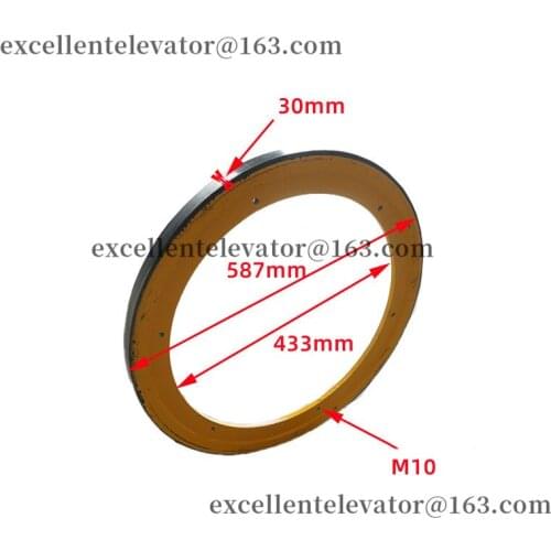 Escalator Friction Wheel 587*433*30 M10 Use for XIZIOTIS 1 Pack=1 Piece