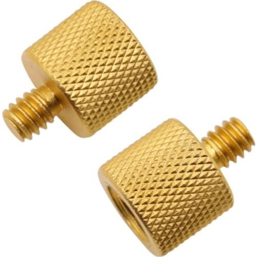 All Metal 1/4 Turn 3/8 Color Metal Adapter Screw Microphone Microphone Bracket Conversion Adapter Screw