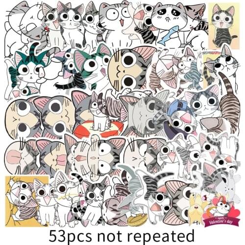 Japanese Anime Stickers Chis Sweet Home Kawaii Cute Stickers Chi Cat Luggage Laptop Scrapbook Diary Girl Cartoon Car Stickers