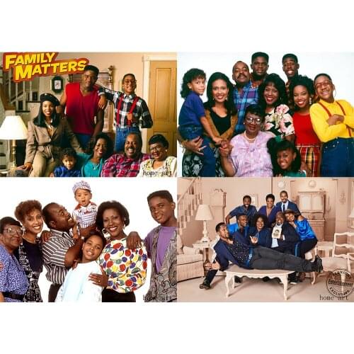 Family matters Poster Clear Image Wall Stickers Home Decoration High Quality Prints White Coated Paper home art Brand