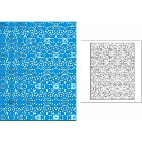 New 2021 Snowflakes Spotted Template Background Metal Cutting Dies for DIY Scrapbooking and Card Making Embossing Craft No Stamp