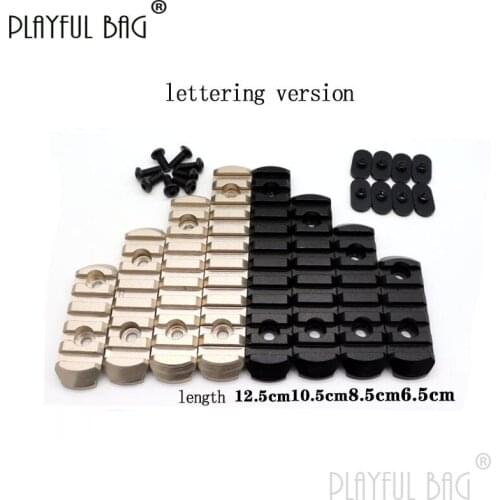 PB Playful bag CNC Gel Ball Gun Rail Jinming SMR Picatinny Rail NSR MOE Accessory DIY CS Toys Tactical Decoration QD74S