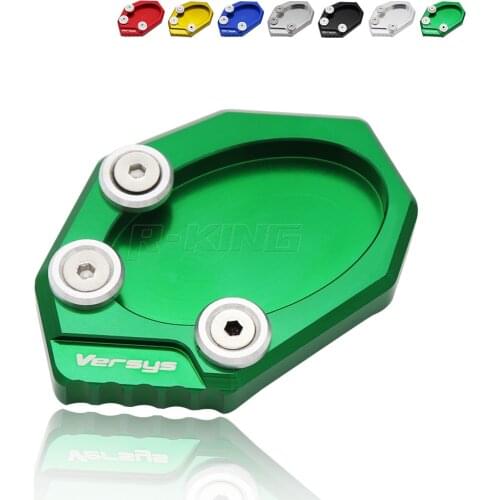 Motorcycle Kickstand Foot Side Stand Extension Support Plate Pad For KAWASAKI Versys 650 Versys650 KLX250 KLX 250 2010 - 2016