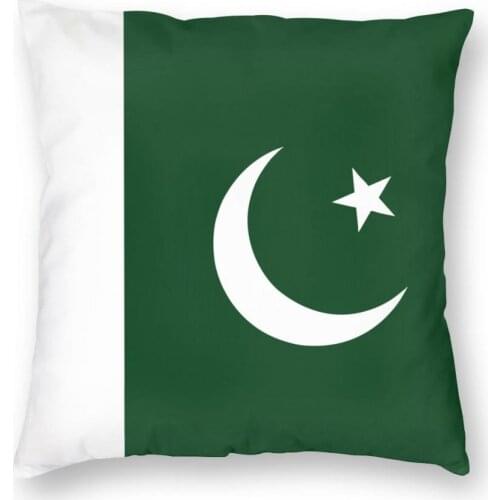 Pakistan Flag Throw Pillow Cover Cushions for Sofa Customized Pillowcover Home Decor