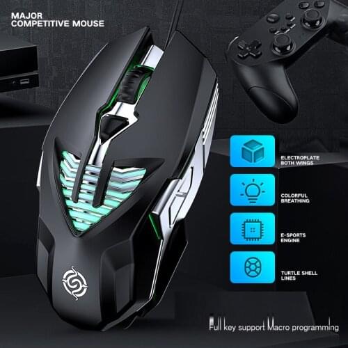 Viper Q1 Professional Competitive Game Mouse 6d Electroplating Metal Water-Cooled Light Effect Macro Programming USB Wired Mouse