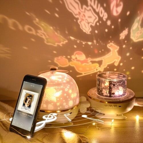 Projektor gwiazd aircraft starry sky projection lamp projector Bluetooth music romantic rotation stars new strange night light
