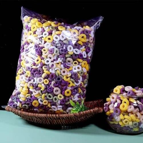 Edible Mixed Cereal Ring Corn Coconut Flakes Low Calorie Low Fat Crude Sugar Breakfast Staple Cake Decorate Mix with Milk