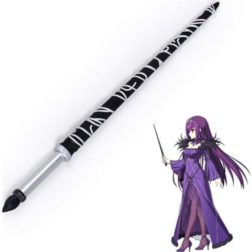 Fate/Grand Order FGO Jeanne d'Arc Scathach Skadi Wand Black Red PVC Cosplay Prop 2 color