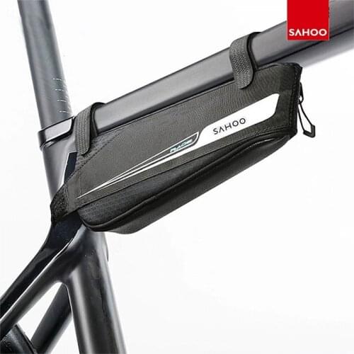 Sahoo Bicycle Frame Corner Bag Light Reflective Triangle Pouch MTB Road Cross Rail Pocket Compact Carryings Storage Race Series